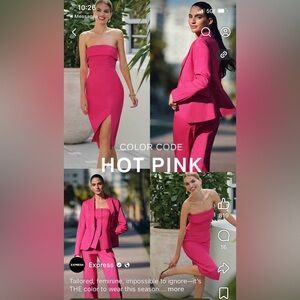 Hot pink is in 2026, ALLEN B. BY ALLEN SCHWARTZ Size 2 cocktail dress